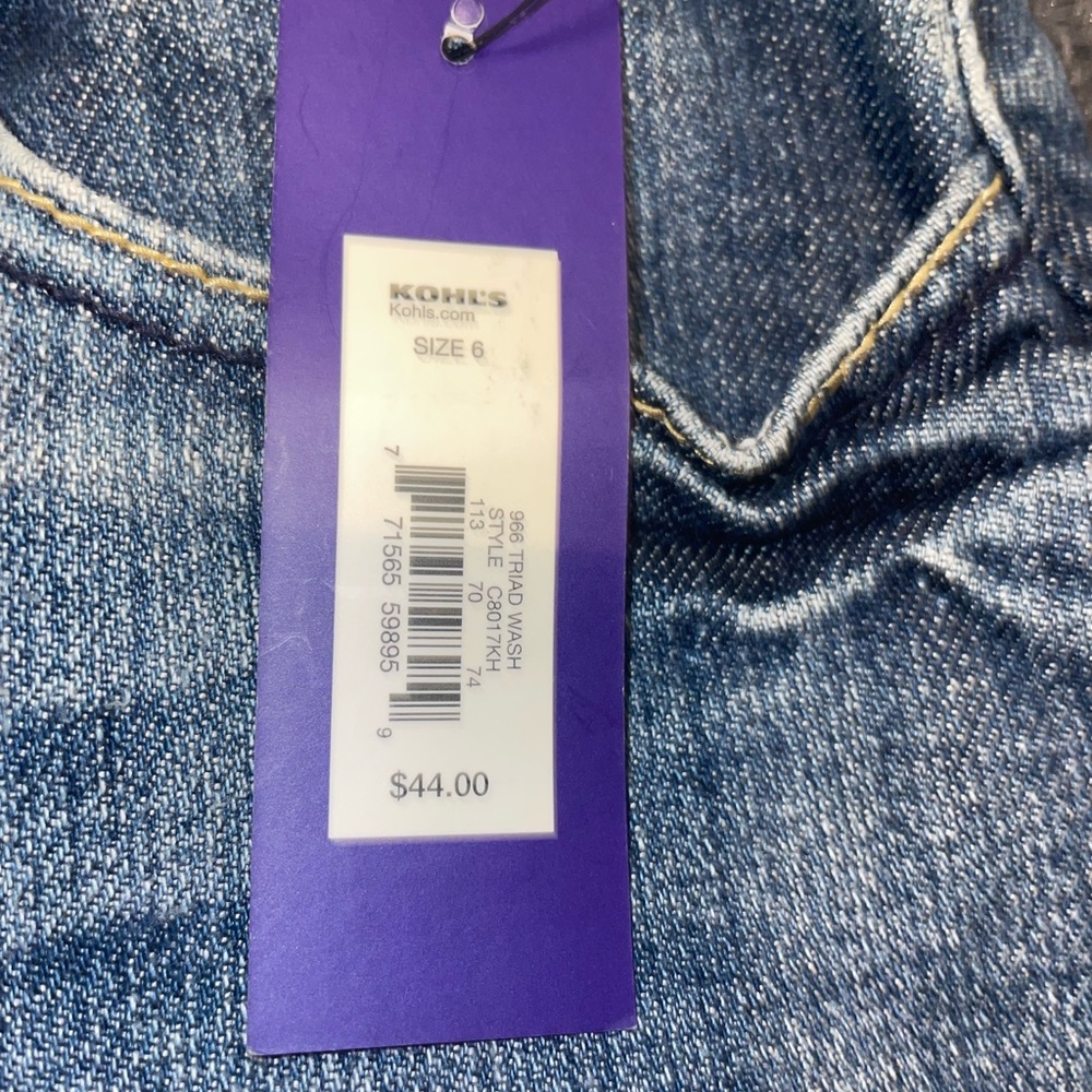 NWT Apartment 9 Mini Jean Skirt sz 6 - Picture 4 of 4